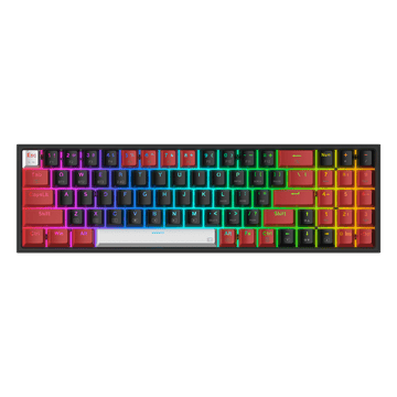 Redragon K628 PRO 75% 3-Mode Wireless RGB Gaming Keyboard, Keyboard Mekanik Ringkas 78 Tombol Hot-Swappable dengan Soket PCB Free-Mod Hot-Swap, Tombol Panah & Numpad Khusus, Sakelar Merah