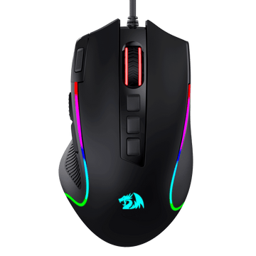 Redragon M612 Predator RGB Gaming Mouse, Mouse Gamer Optik Berkabel 8000 DPI dengan 11 Tombol yang Dapat Diprogram & 5 Mode Lampu Latar, Perangkat Lunak Mendukung Keybind DIY Tombol Rapid Fire