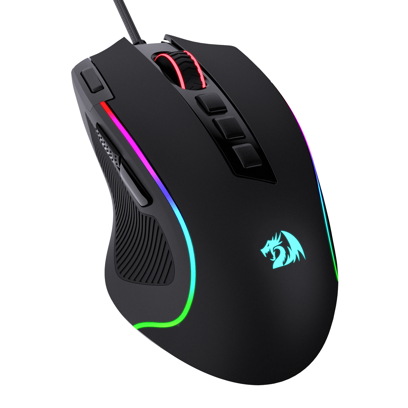 Redragon M612 Predator RGB Gaming Mouse, Mouse Gamer Optik Berkabel 8000 DPI dengan 11 Tombol yang Dapat Diprogram & 5 Mode Lampu Latar, Perangkat Lunak Mendukung Keybind DIY Tombol Rapid Fire