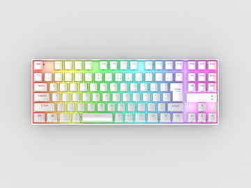 Redragon K552W-RGB-JPTI Japanese layout MECHANICAL GAMING KEYBOARD, White
