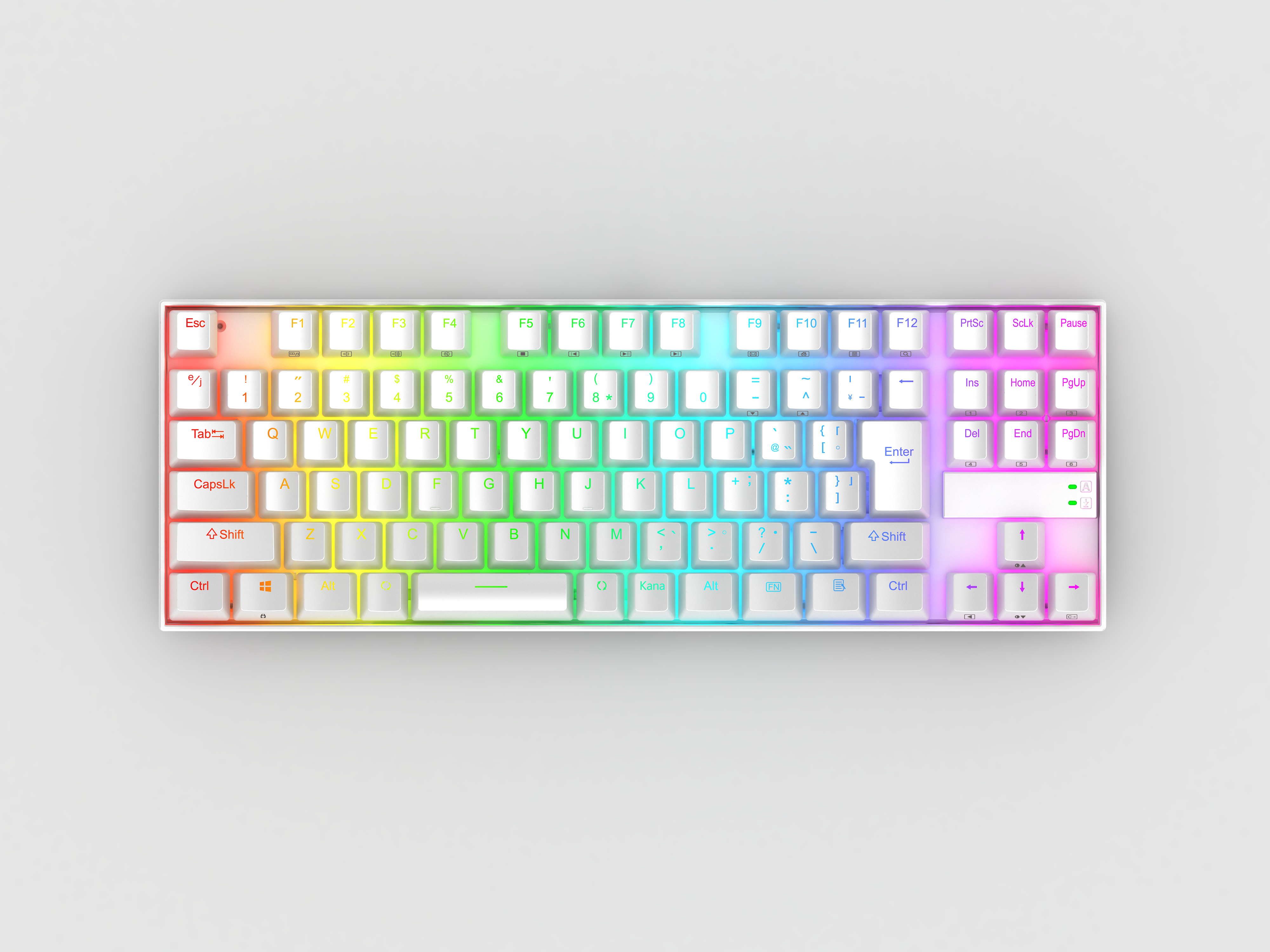 Redragon K552W-RGB-JPTI Japanese layout MECHANICAL GAMING KEYBOARD, White