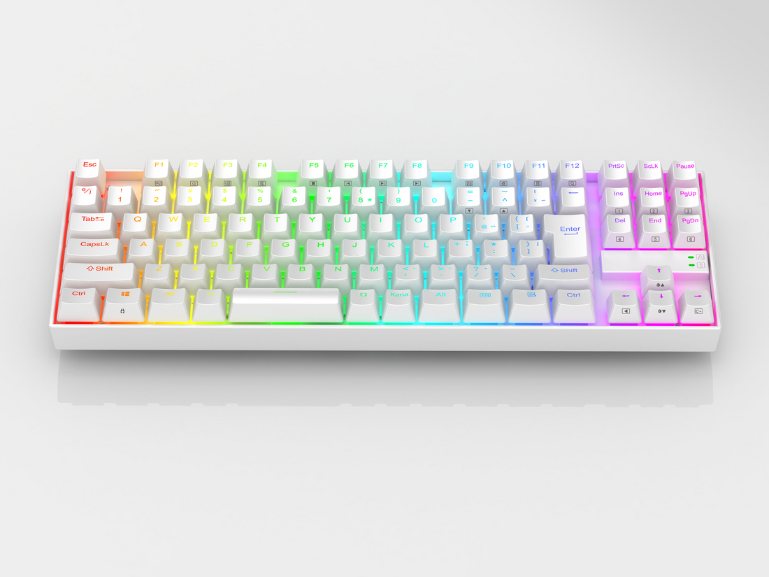 Redragon K552W-RGB-JPTI Japanese layout MECHANICAL GAMING KEYBOARD, White