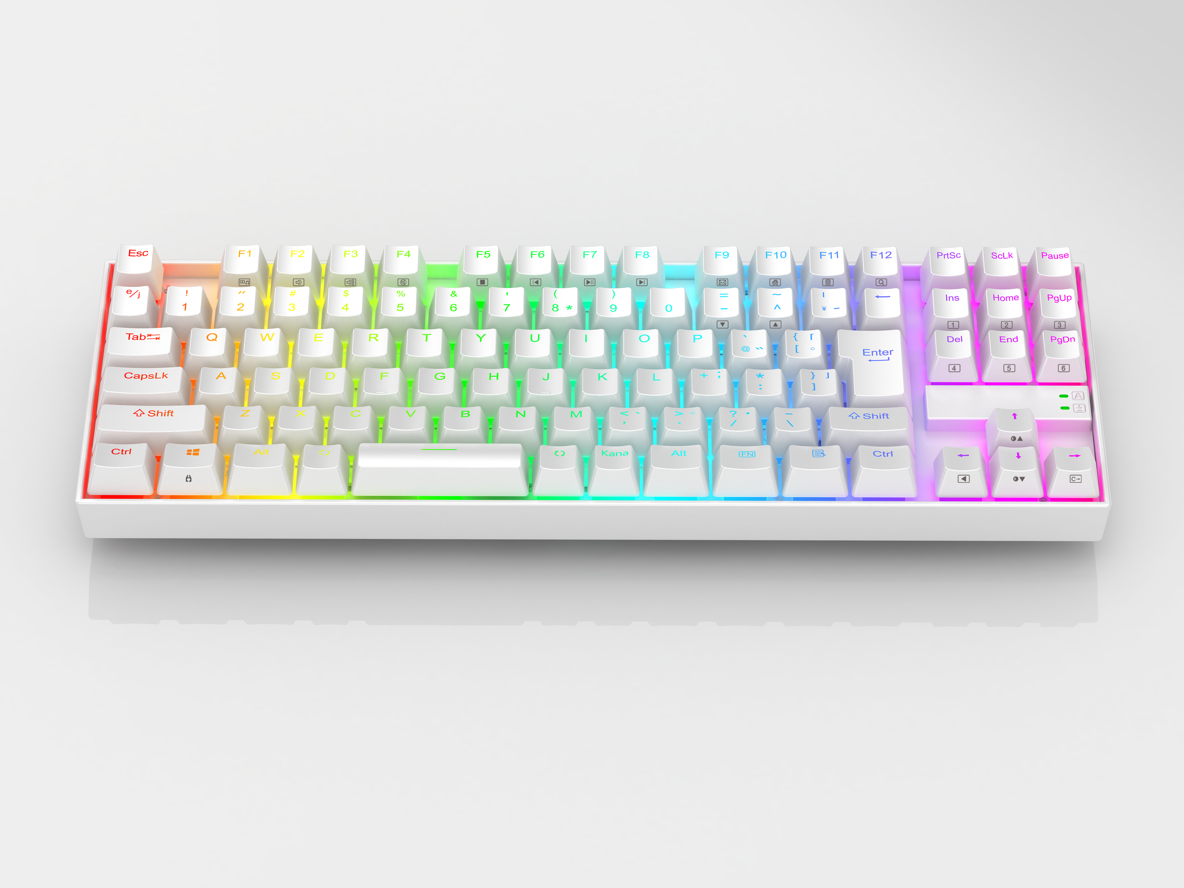 Redragon K552W-RGB-JPTI Japanese layout MECHANICAL GAMING KEYBOARD, White