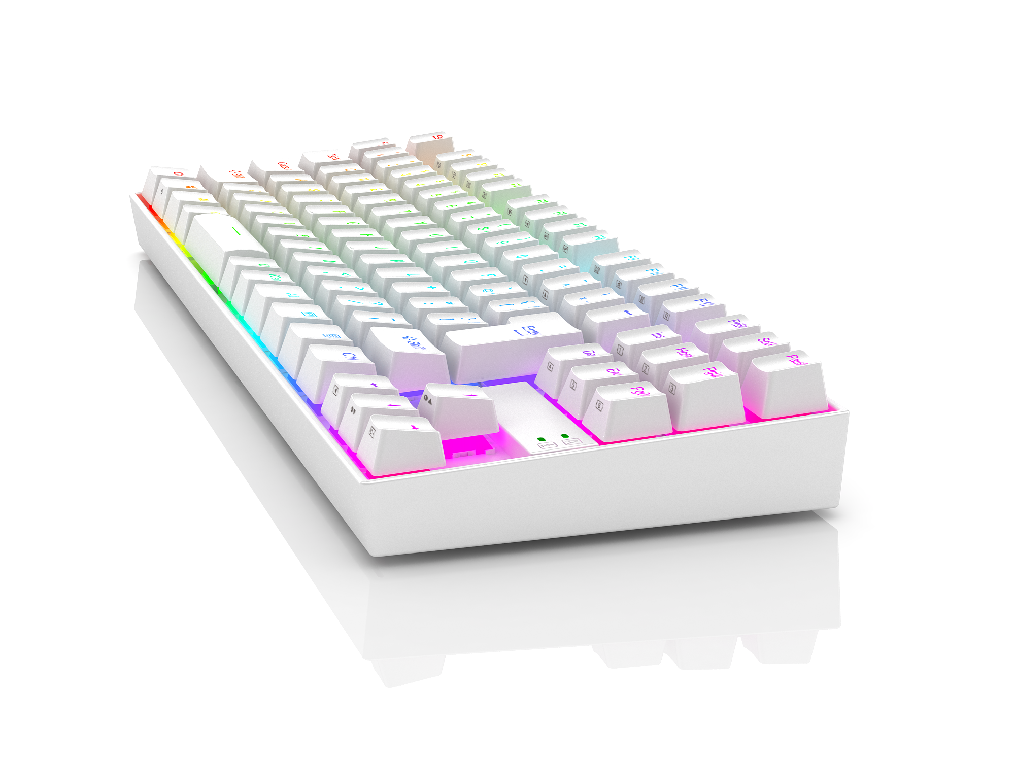 Redragon K552W-RGB-JPTI Japanese layout MECHANICAL GAMING KEYBOARD, White