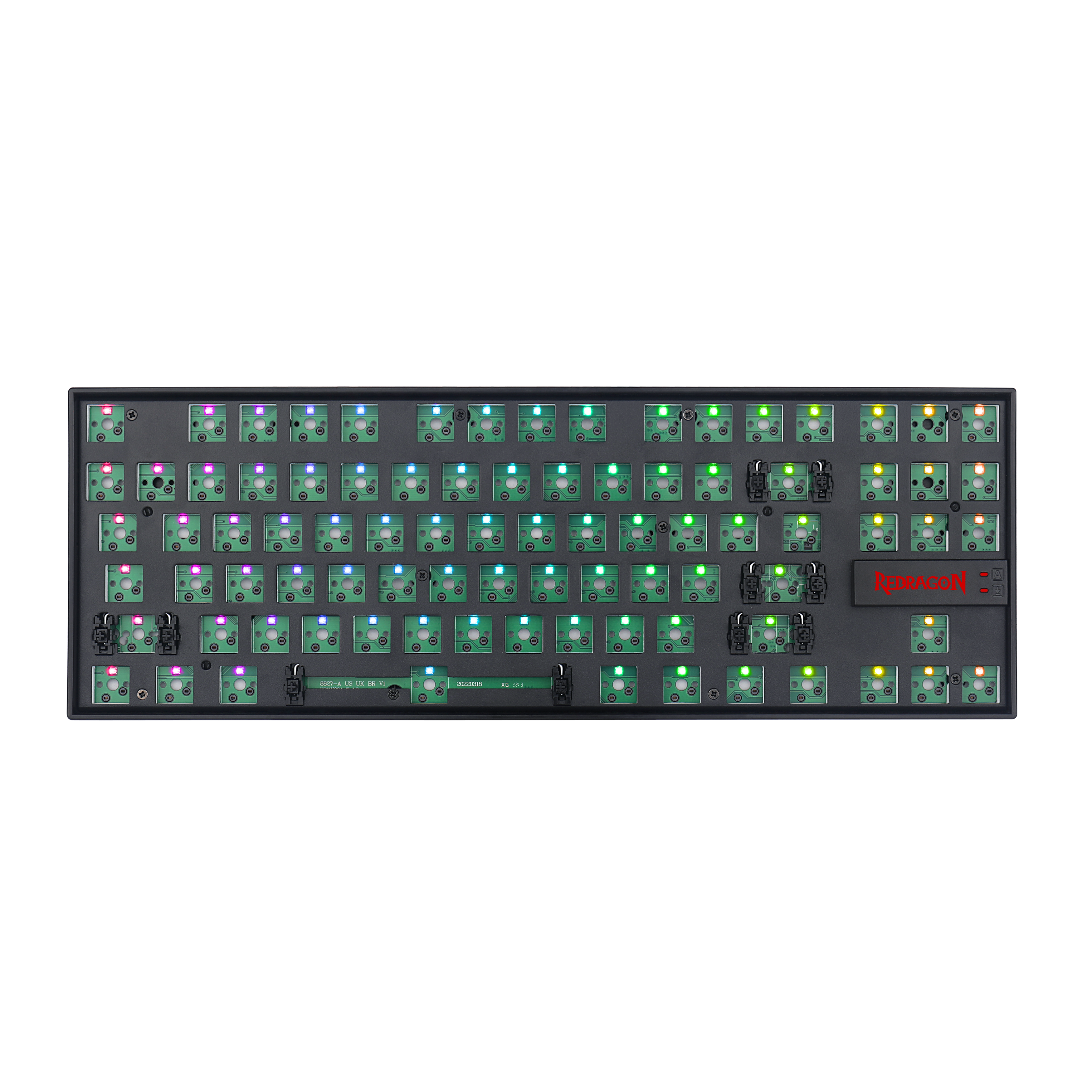 Redragon BBK552 Barebone DIY RGB Backlit Mechanical Gaming Keyboard