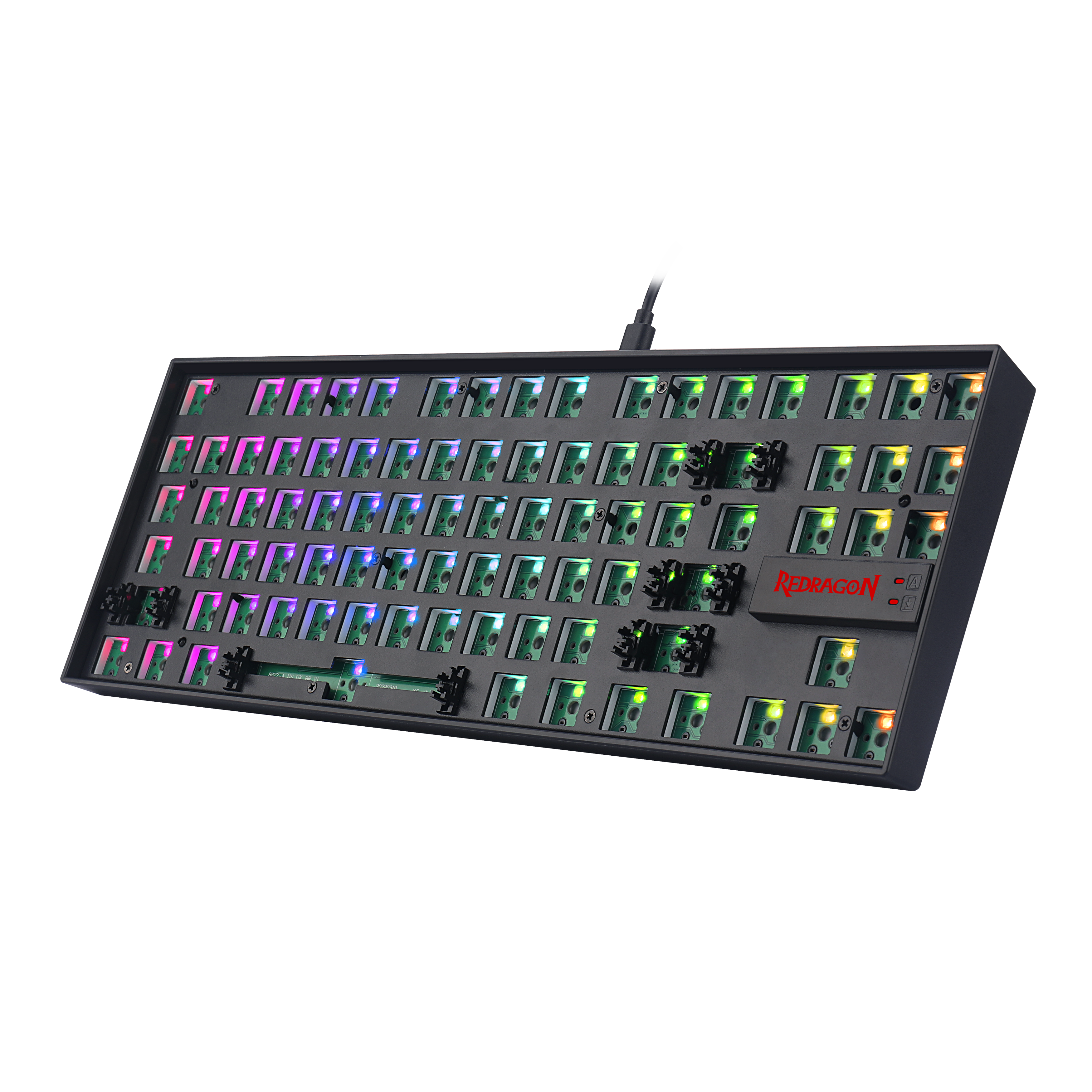Redragon BBK552 Barebone DIY RGB Backlit Mechanical Gaming Keyboard