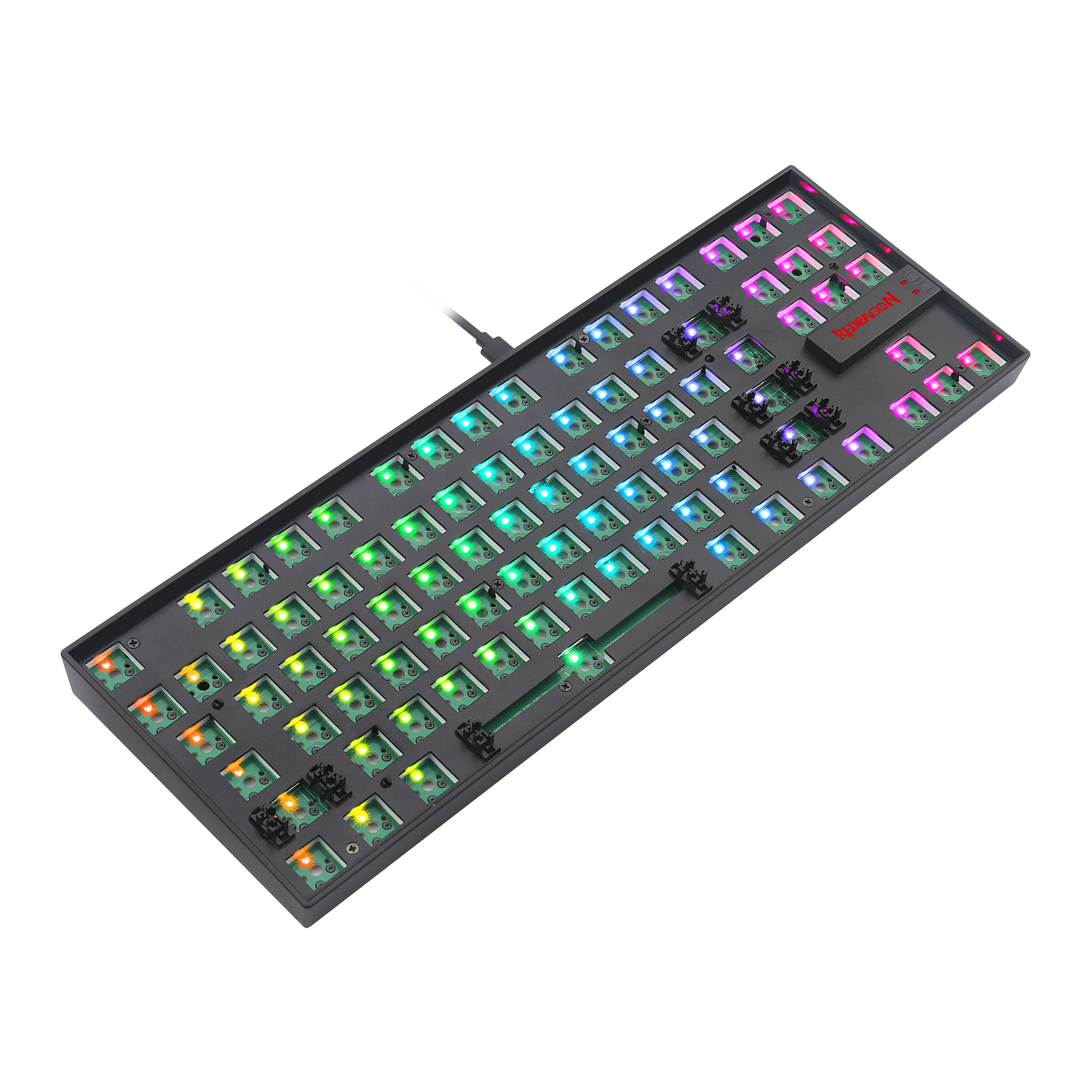 Redragon BBK552 Barebone DIY RGB Backlit Mechanical Gaming Keyboard