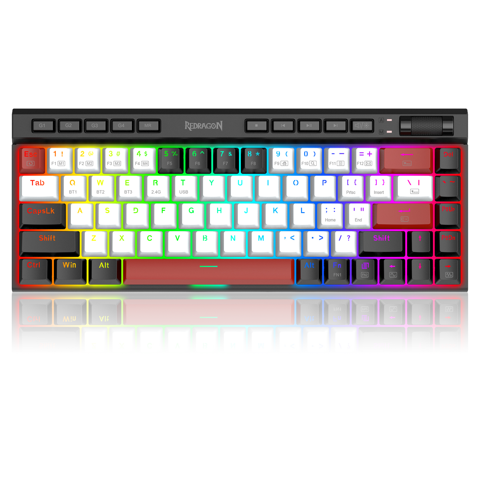 Redragon Magic-wand Mini  K635WBR-RGB-PRO BT5.0/3.0/2.4G/Type C wired 3 modes Mechanical Gaming Keyboard