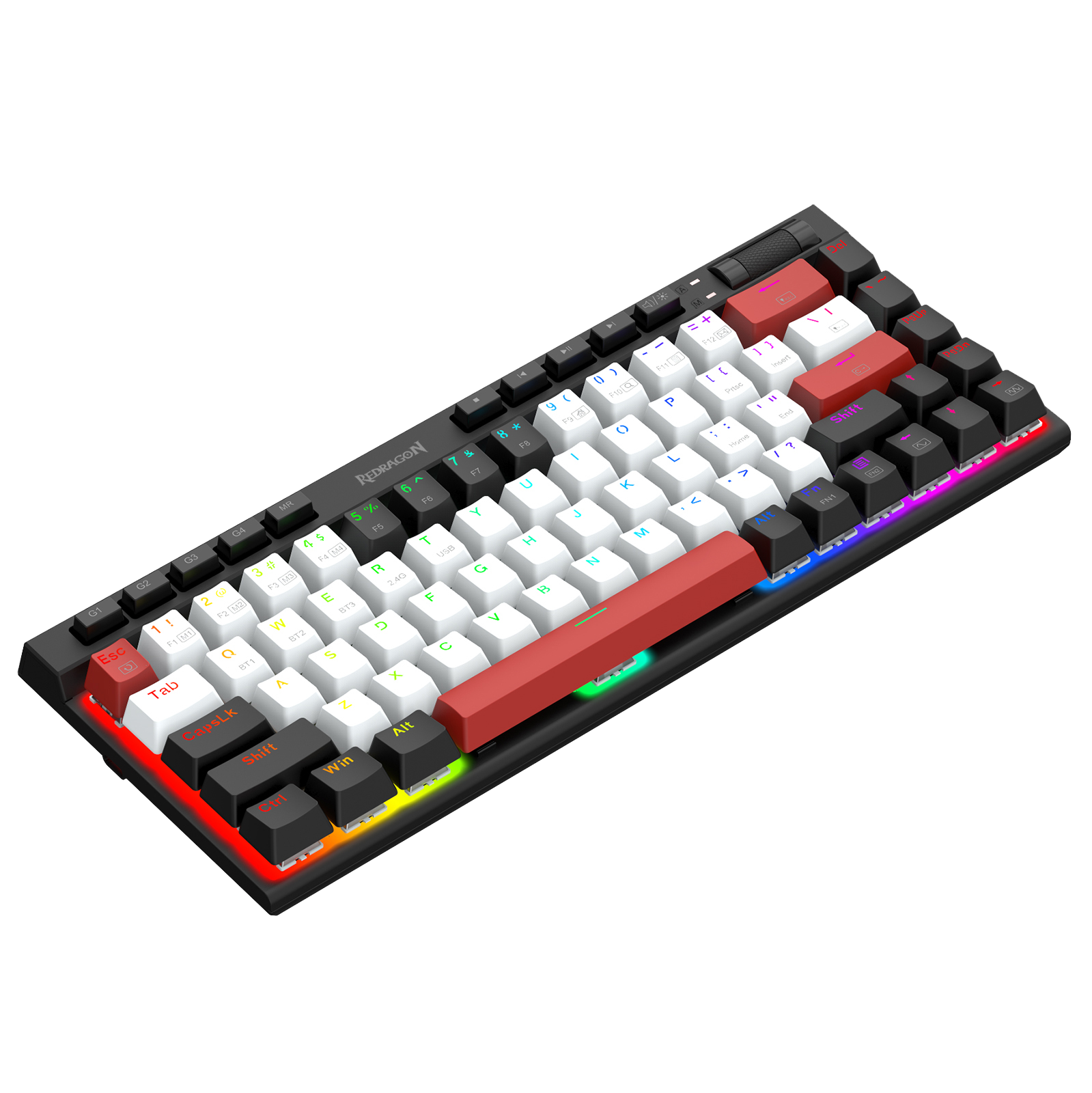 Redragon Magic-wand Mini  K635WBR-RGB-PRO BT5.0/3.0/2.4G/Type C wired 3 modes Mechanical Gaming Keyboard