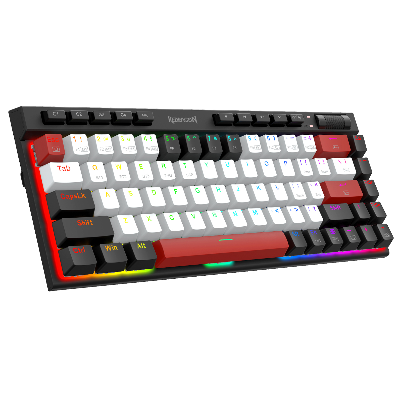 Redragon Magic-wand Mini  K635WBR-RGB-PRO BT5.0/3.0/2.4G/Type C wired 3 modes Mechanical Gaming Keyboard