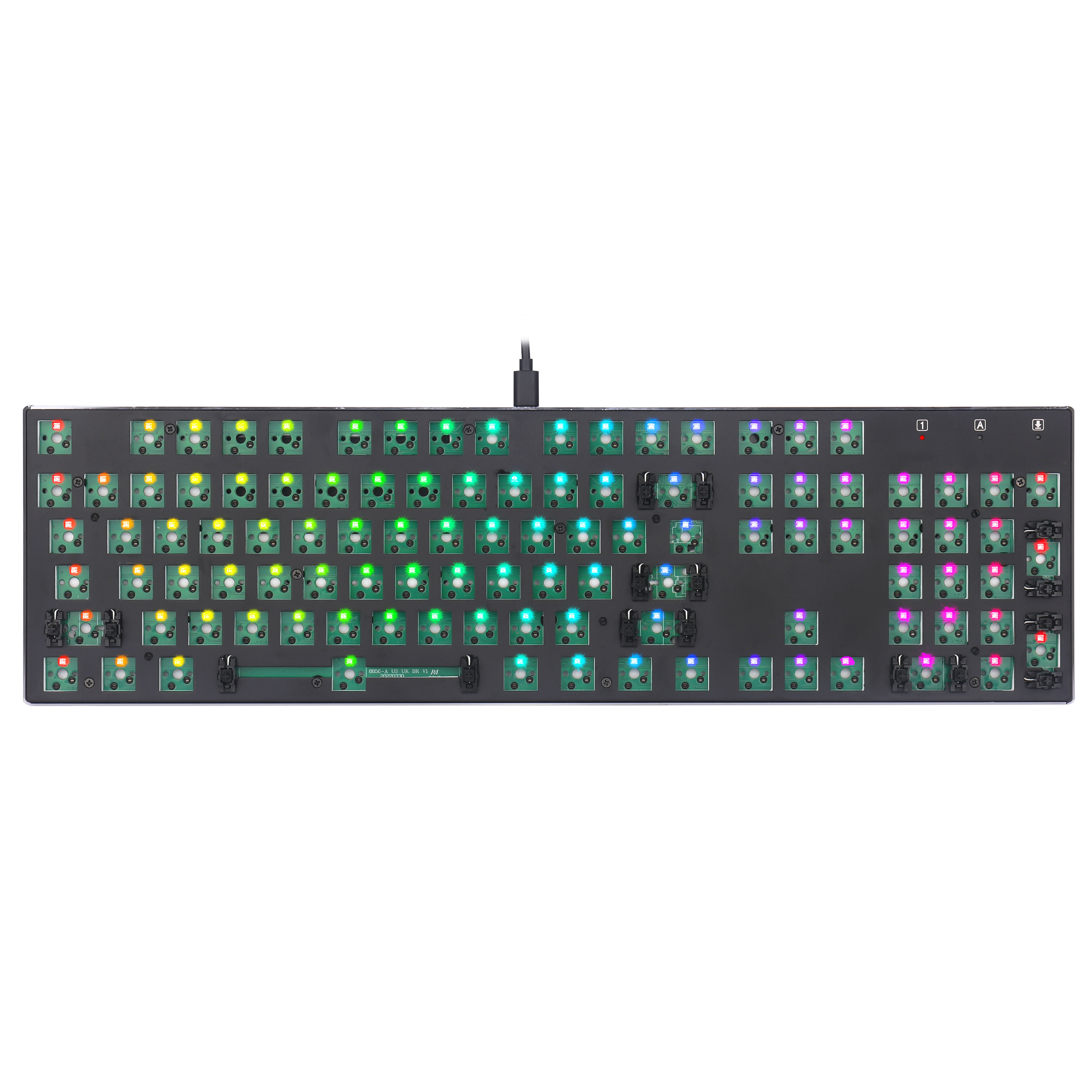 Redragon BBK556 Barebone DIY RGB Backlit Mechanical Gaming Keyboard