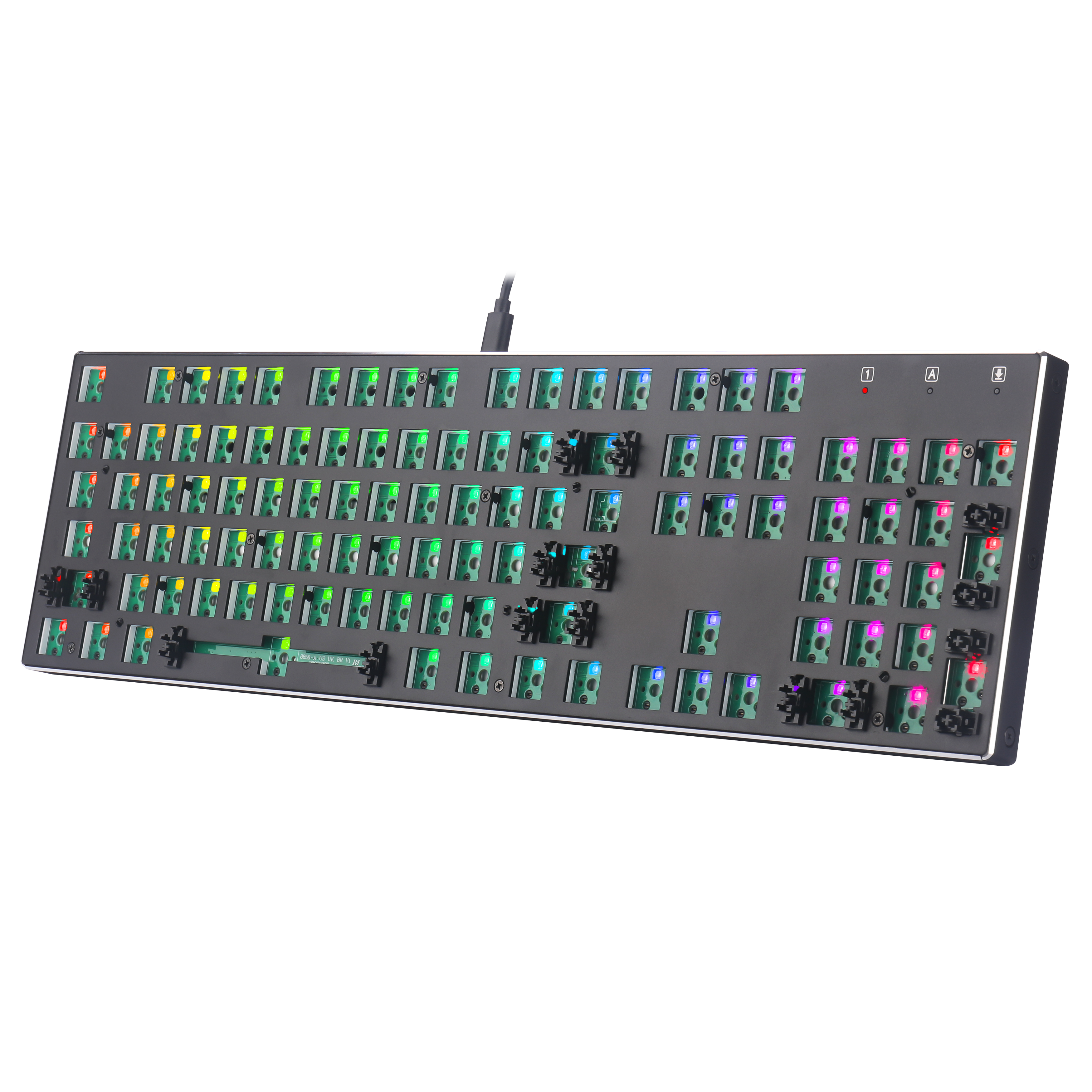 Redragon BBK556 Barebone DIY RGB Backlit Mechanical Gaming Keyboard