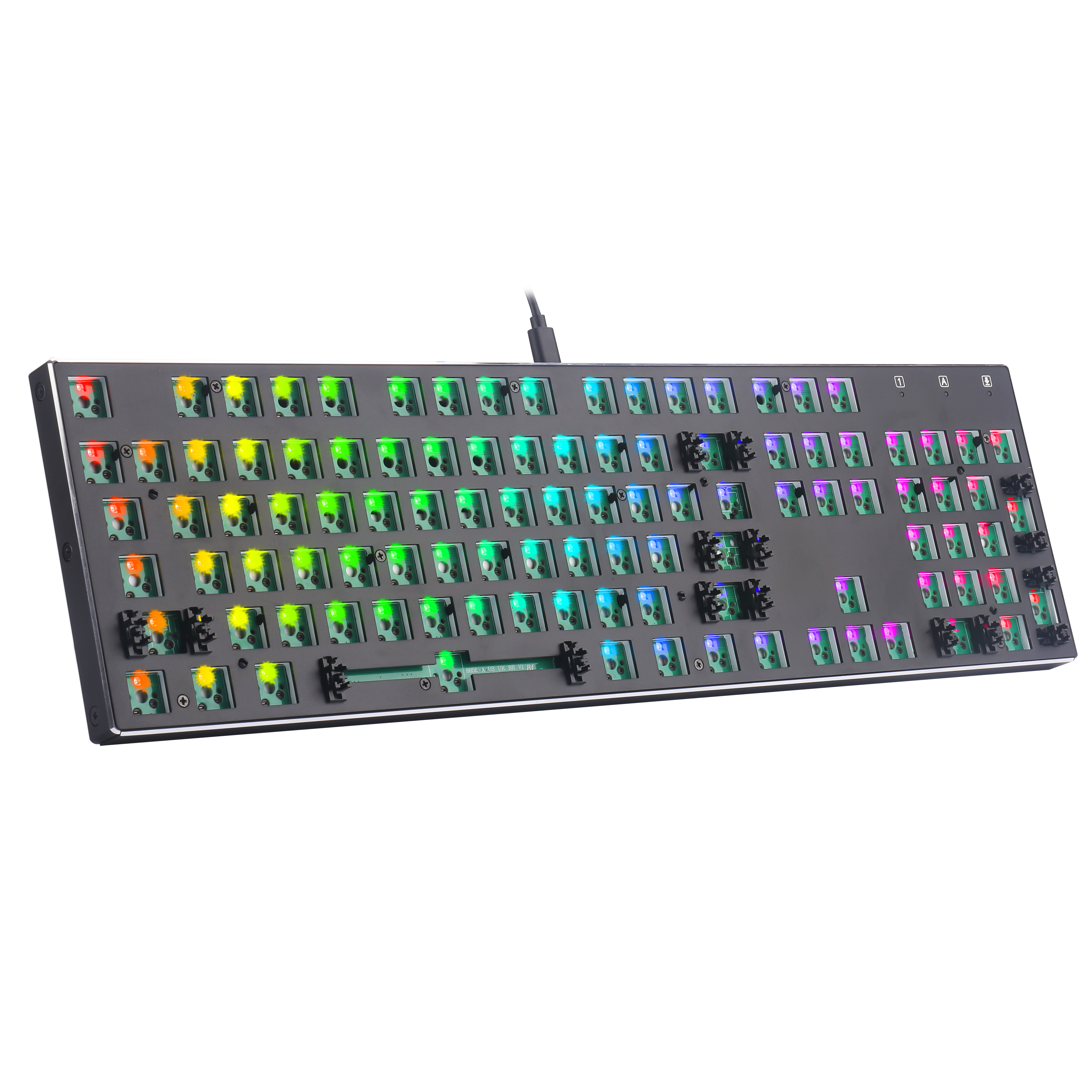 Redragon BBK556 Barebone DIY RGB Backlit Mechanical Gaming Keyboard