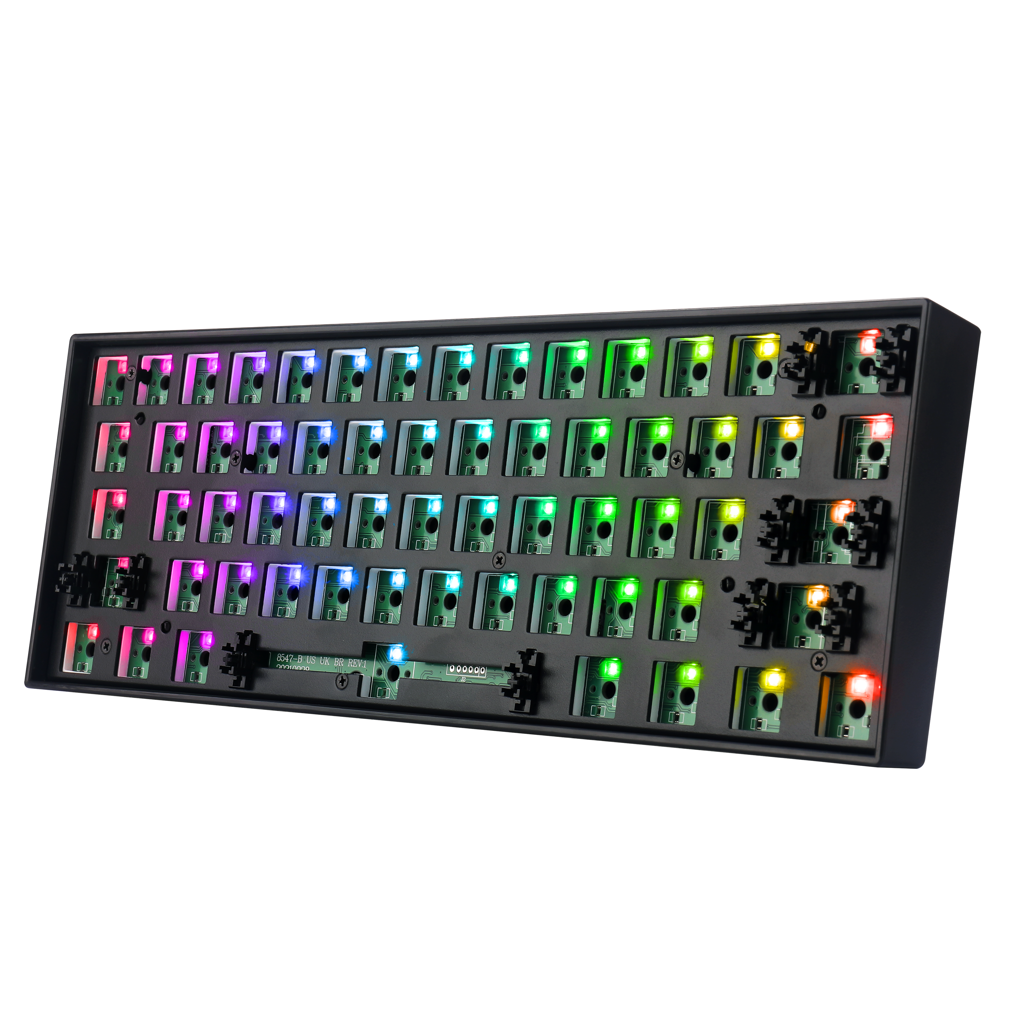 Redragon BBK530 Barebone DIY RGB Mechanical Keyboard, Bluetooth/2.4Ghz/Wired Tri-Mode Gaming Keyboard