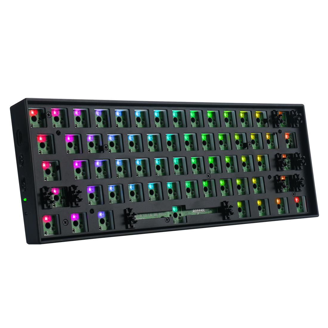 Redragon BBK530 Barebone DIY RGB Mechanical Keyboard, Bluetooth/2.4Ghz/Wired Tri-Mode Gaming Keyboard