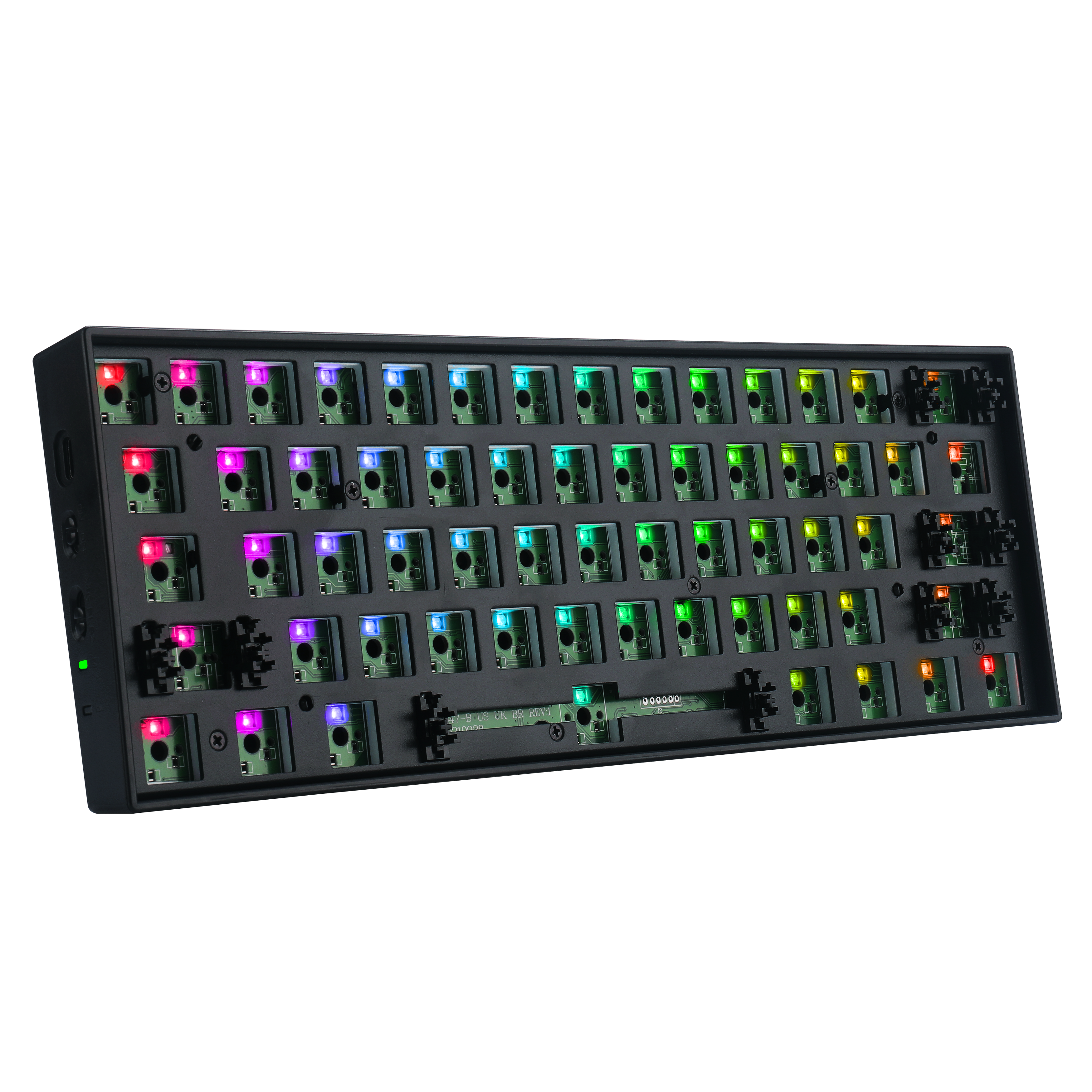 Redragon BBK530 Barebone DIY RGB Mechanical Keyboard, Bluetooth/2.4Ghz/Wired Tri-Mode Gaming Keyboard