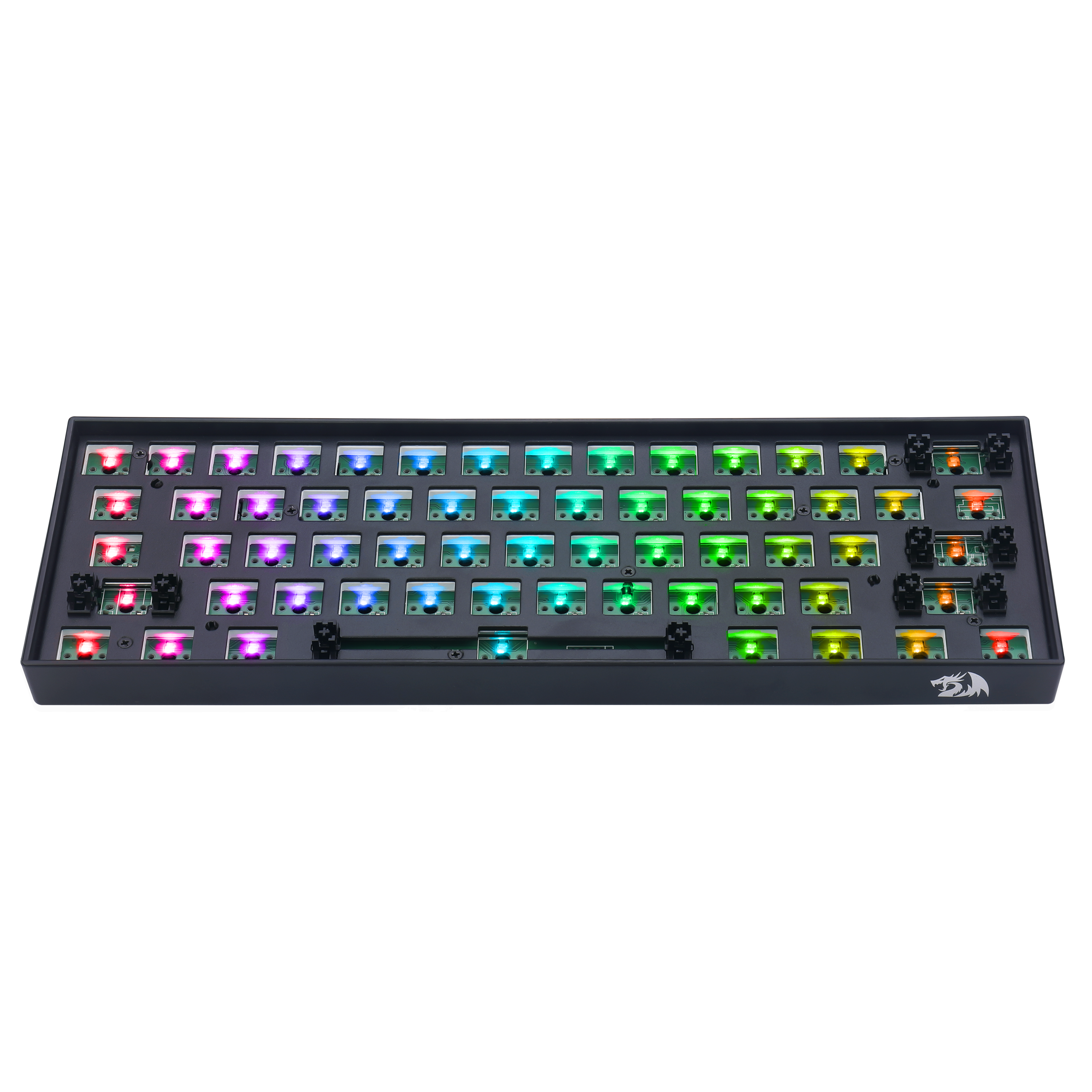Redragon BBK530 Barebone DIY RGB Mechanical Keyboard, Bluetooth/2.4Ghz/Wired Tri-Mode Gaming Keyboard