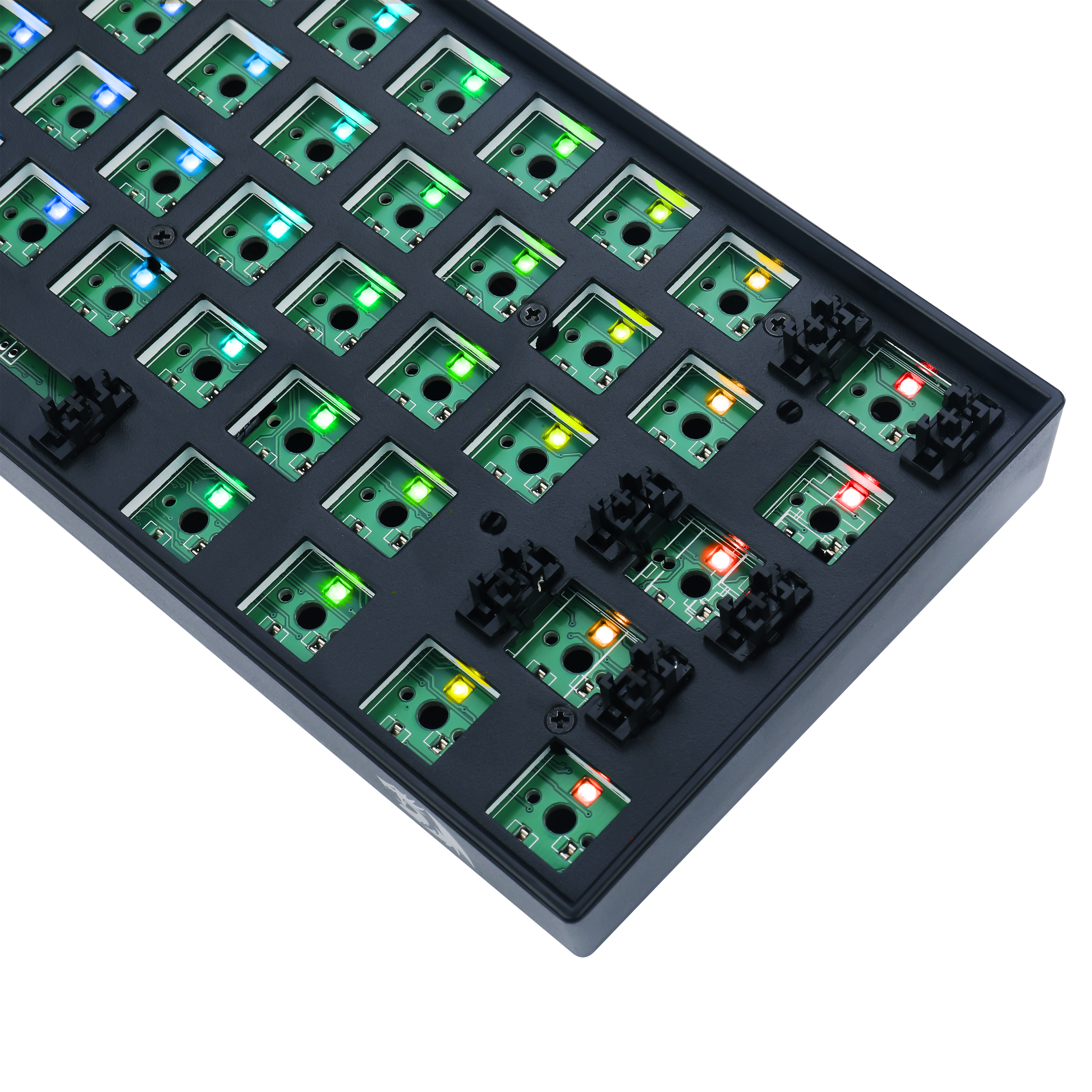 Redragon BBK530 Barebone DIY RGB Mechanical Keyboard, Bluetooth/2.4Ghz/Wired Tri-Mode Gaming Keyboard