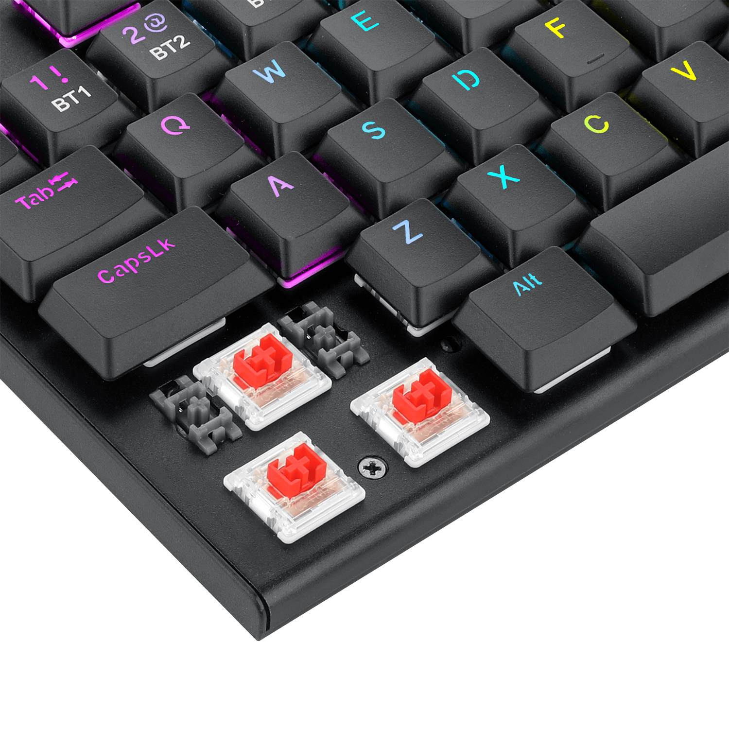 Redragon K618 Horus Wireless RGB Mechanical Keyboard, Bluetooth/2.4Ghz/Wired Tri-Mode Ultra-Thin Low Profile Gaming Keyboard w/No-Lag Cordless Connection