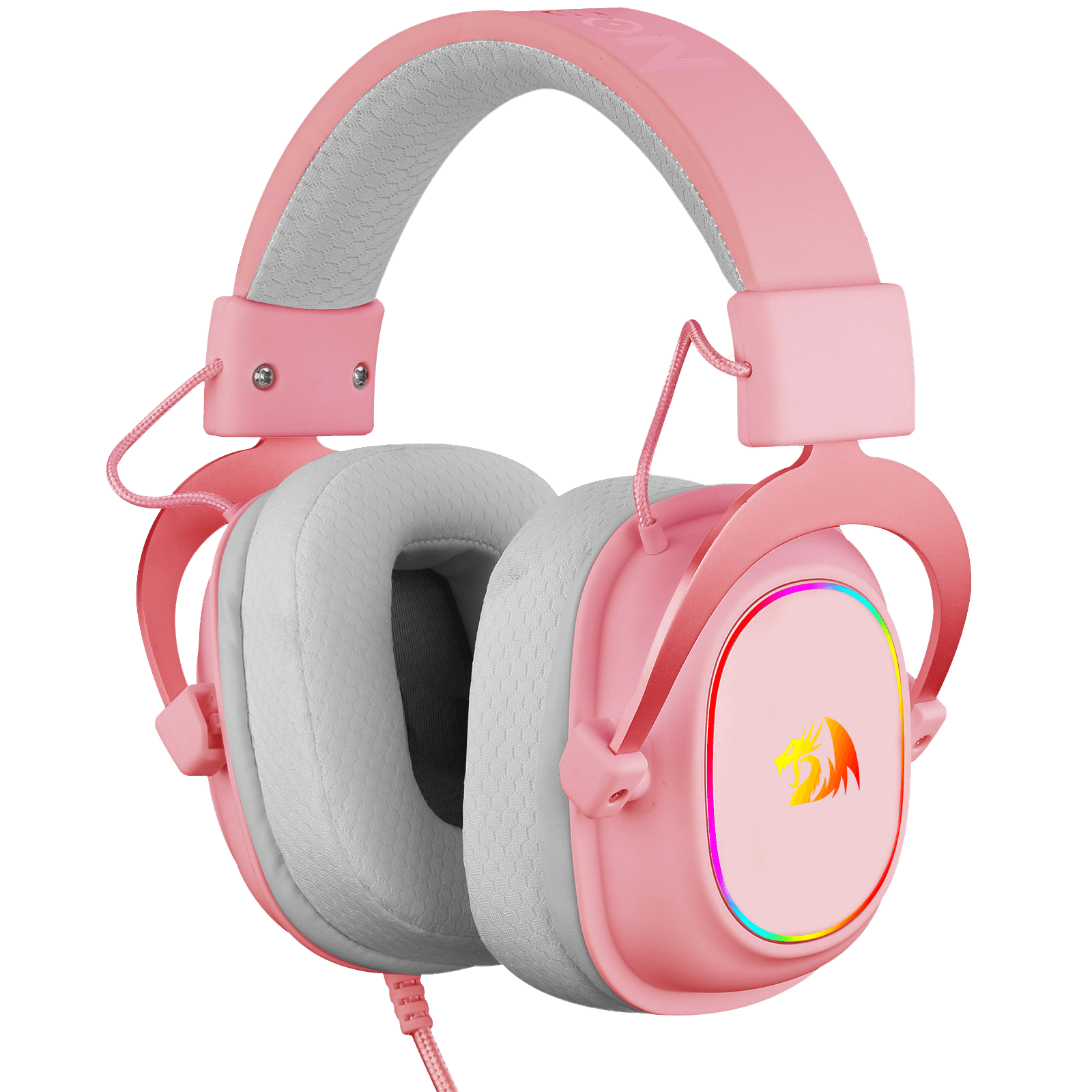 Redragon H510 Zeus-X RGB Pink Wired Gaming Headset - 7.1 Surround Sound - 53MM Audio Drivers in Memory Foam Ear Pads w/Durable Fabric Cover- Multi Platforms Headphone - USB Powered for PC/PS4/NS