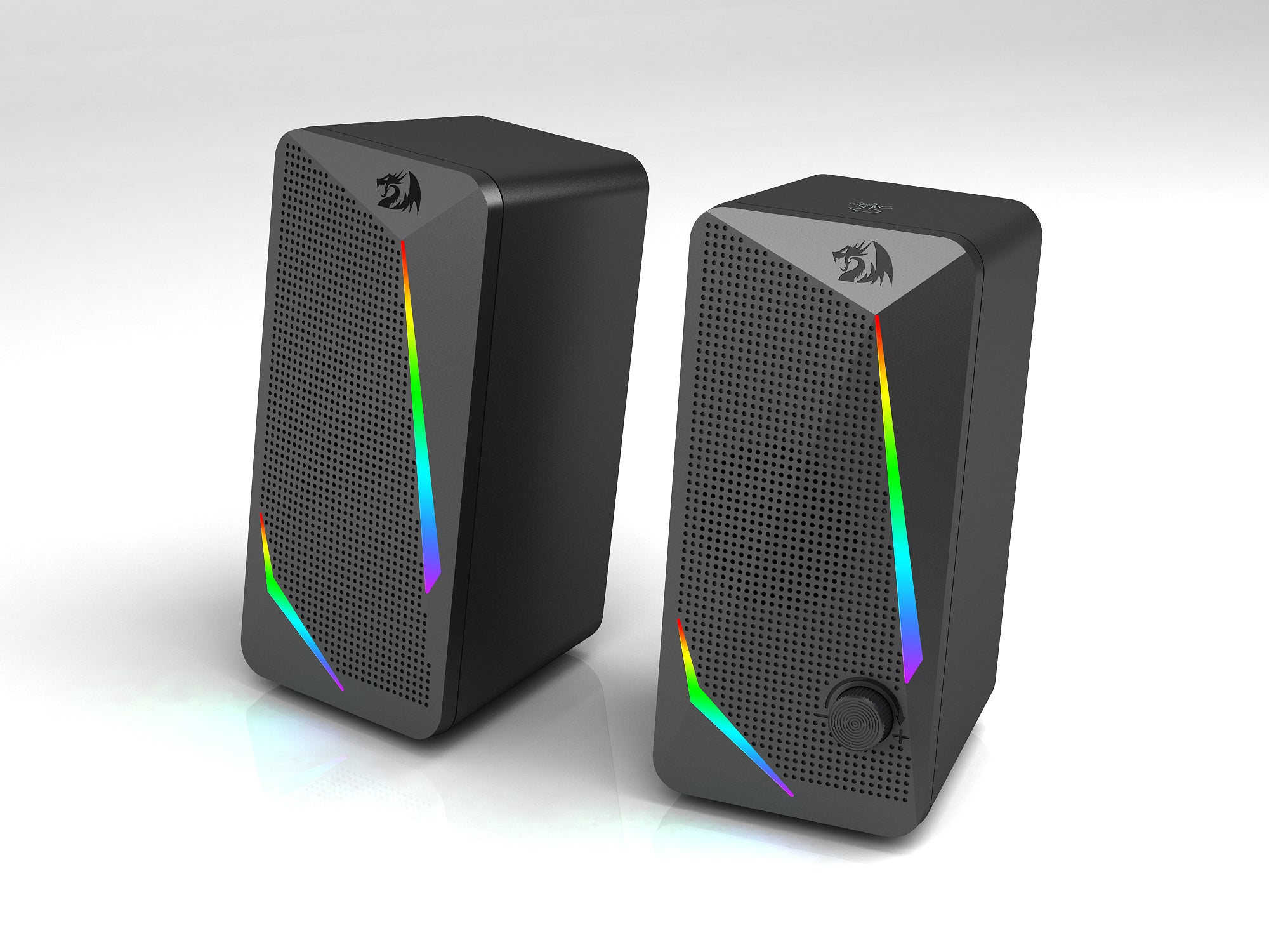Redragon GS510 Waltz Gaming Speaker 2.0 Channel Speaker Stereo Komputer PC dengan 4 Mode Lampu Latar LED Berwarna-warni