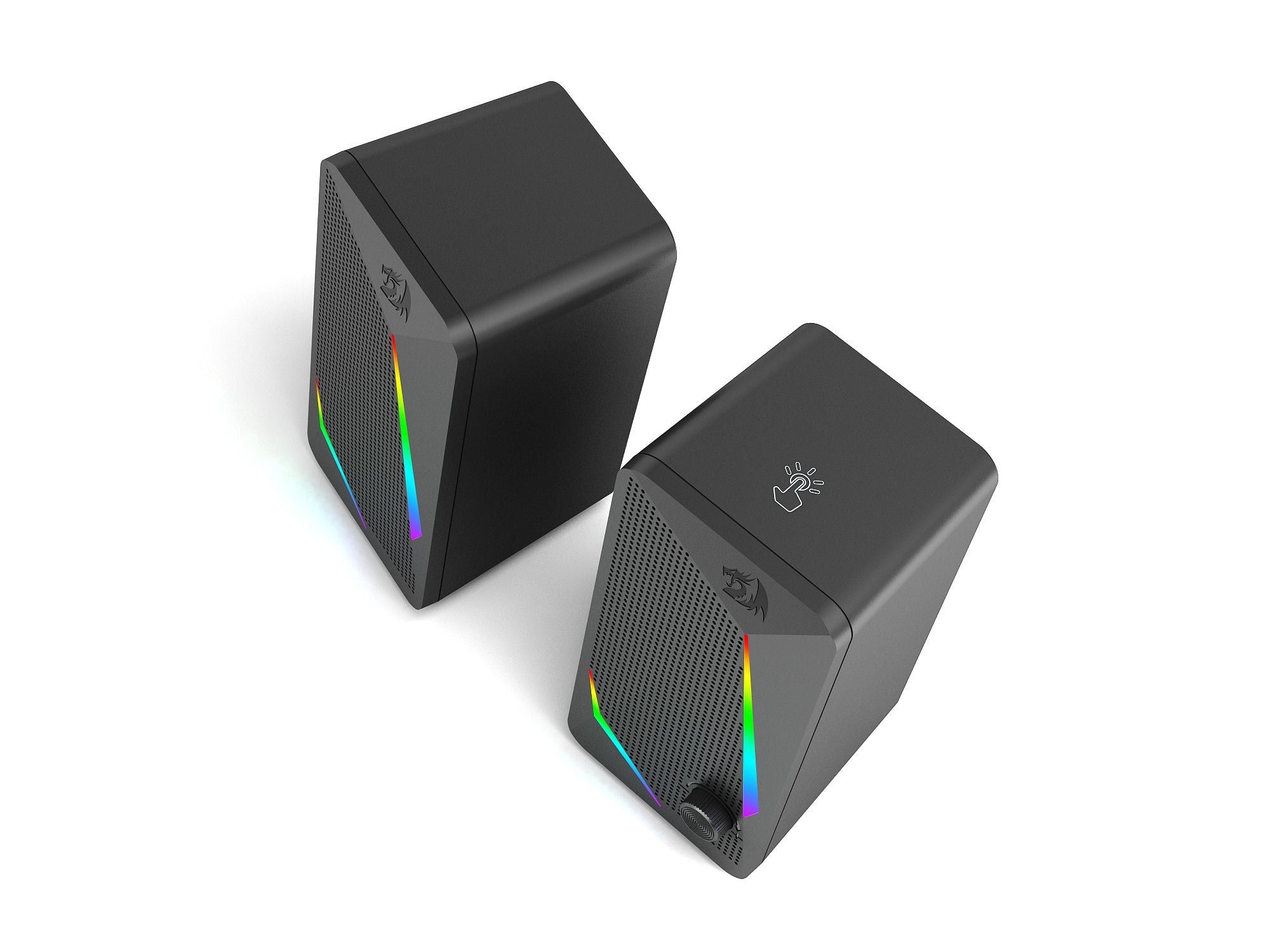 Redragon GS510 Waltz Gaming Speaker 2.0 Channel Speaker Stereo Komputer PC dengan 4 Mode Lampu Latar LED Berwarna-warni