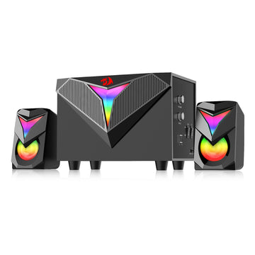 Redragon Speaker Gaming Bass Berat 2.1 dengan Pencahayaan