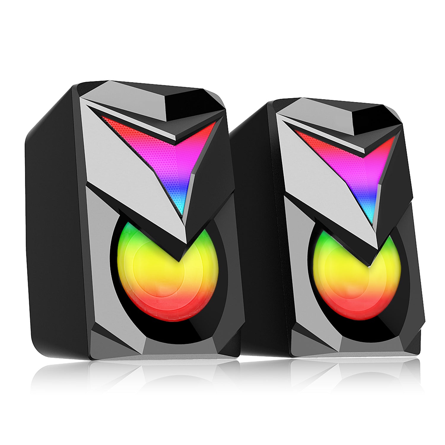 Redragon Speaker Gaming Bass Berat 2.1 dengan Pencahayaan