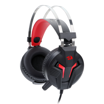 H112 HEADSET GAMING DENGAN MIKROFON UNTUK PC, HEADPHONE GAMING PC OVER EAR BERKABEL, BEKERJA DENGAN PC, LAPTOP, TABLET, PS4, XBOX ONE