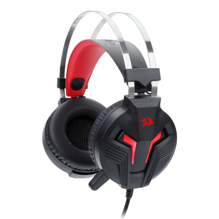 H112 HEADSET GAMING DENGAN MIKROFON UNTUK PC, HEADPHONE GAMING PC OVER EAR BERKABEL, BEKERJA DENGAN PC, LAPTOP, TABLET, PS4, XBOX ONE