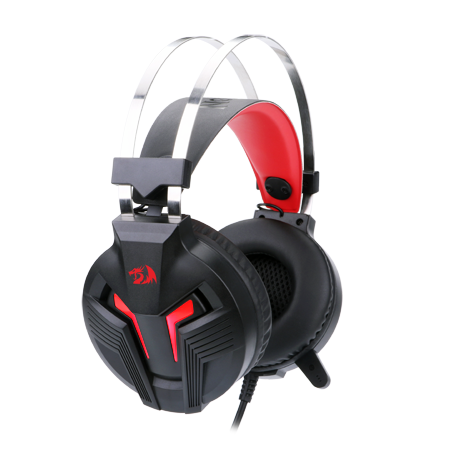 H112 HEADSET GAMING DENGAN MIKROFON UNTUK PC, HEADPHONE GAMING PC OVER EAR BERKABEL, BEKERJA DENGAN PC, LAPTOP, TABLET, PS4, XBOX ONE