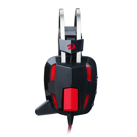 Redragon H201 Headset Gaming Stereo untuk PS4, Xbox One, PC, dan Smartphone, Headphone Gaming Over-Ear Peredam Suara dengan Mikrofon, Bass Surround, Universal 3.5mm