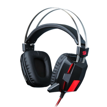 Redragon H201 Headset Gaming Stereo untuk PS4, Xbox One, PC, dan Smartphone, Headphone Gaming Over-Ear Peredam Suara dengan Mikrofon, Bass Surround, Universal 3.5mm