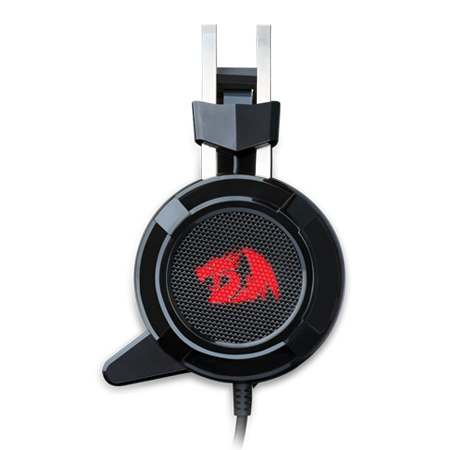Redragon H301 SIREN2 7.1 Channel Surround Stereo Gaming Headset Over Ear dengan Mikrofon, Getaran Individual, Peredam Bising, Lampu LED
