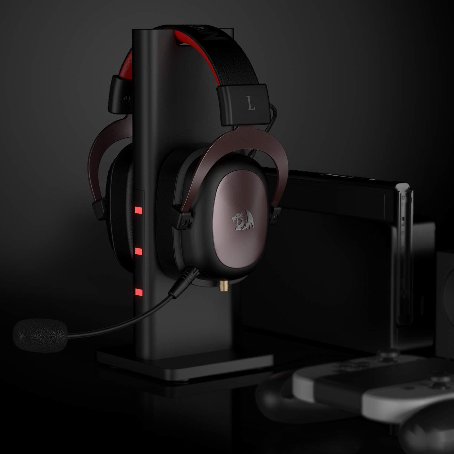 Redragon H510 Zeus Gaming Kopfhörer mit Kabel - Virtueller 7.1-Surround-Sound - Memory Foam Ohrpolster - 53-MM-Treiber - Abnehmbares Mikrofon - Multi-Plattform-Headset - für PC / PS4 & Xbox One, Nintendo Switch