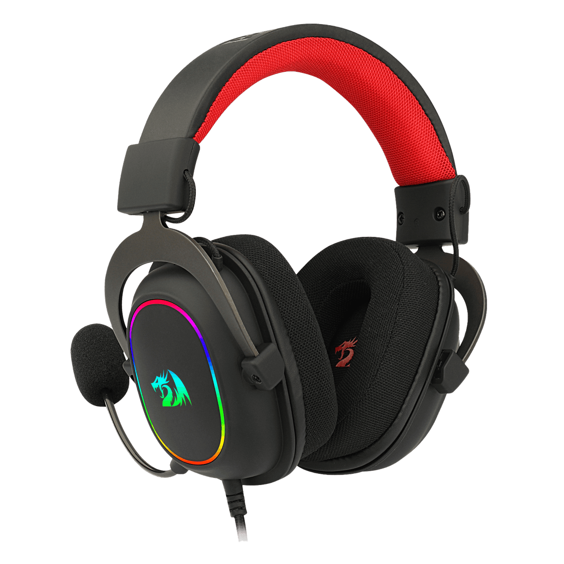 Redragon H510 Zeus-X RGB Wired Gaming Headset - 7.1 Surround Sound - 53MM Audio Drivers in Memory Foam Ear Pads w/Reliable Fabric Cover- Multi Platforms Headphone - USB Powered for PC/PS4/NS