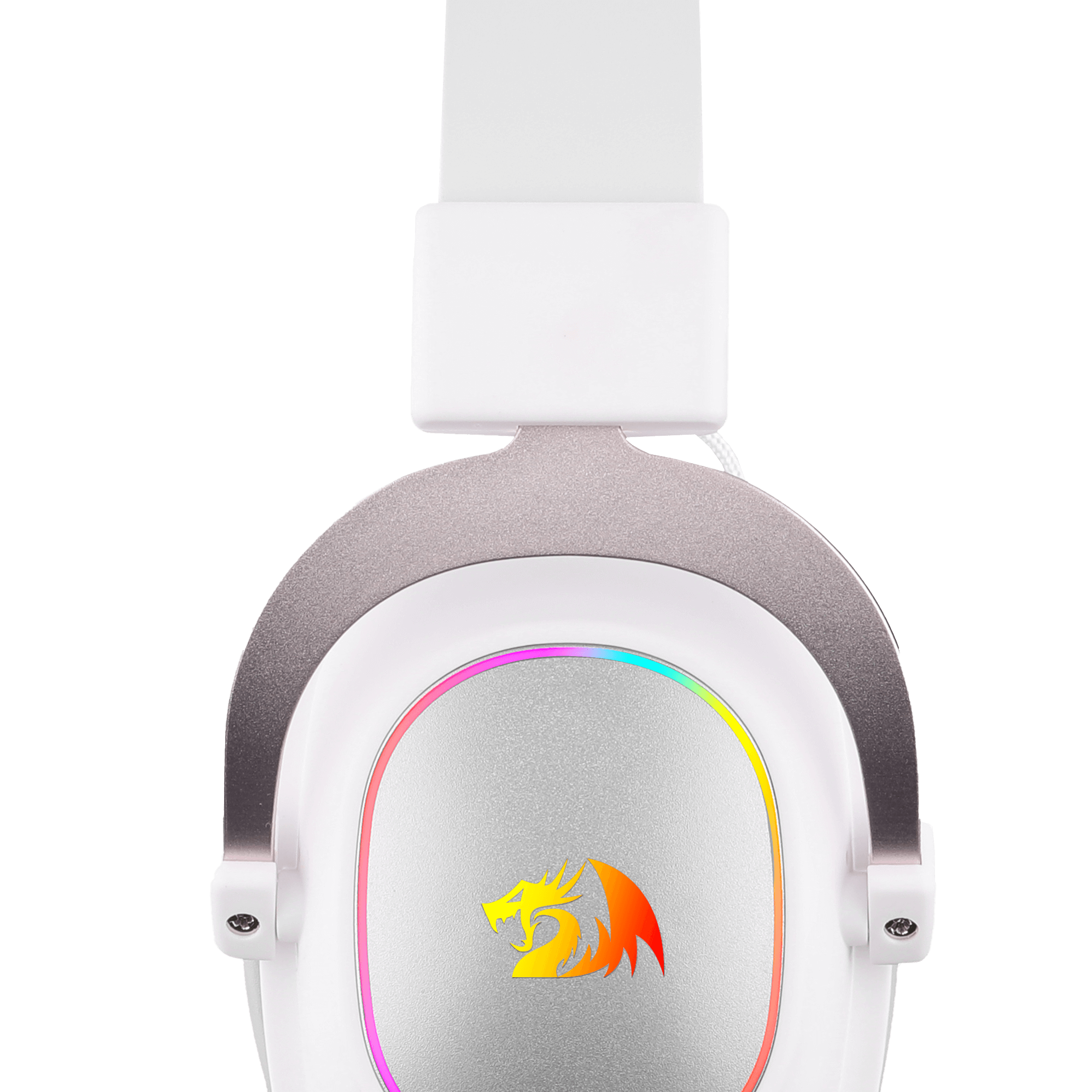 Redragon H510 Zeus-X RGB White Wired Gaming Headset - 7.1 Surround Sound - 53MM Audio Drivers in Memory Foam Ear Pads w/Durable Fabric Cover- Multi Platforms Headphone - USB Powered for PC/PS4/NS