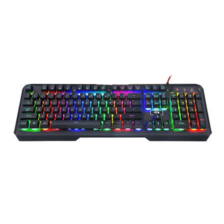 Redragon K506 Centaur Keyboard Gaming Ukuran Penuh dengan Lampu Latar Pelangi 7 Warna dan Keypad Numerik