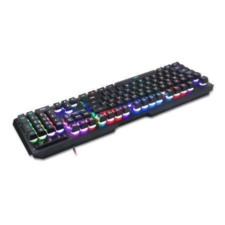 Redragon K506 Centaur Keyboard Gaming Ukuran Penuh dengan Lampu Latar Pelangi 7 Warna dan Keypad Numerik