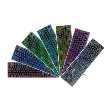 Keyboard Gaming Redragon K509 DYAUS Lampu Latar 7 Warna