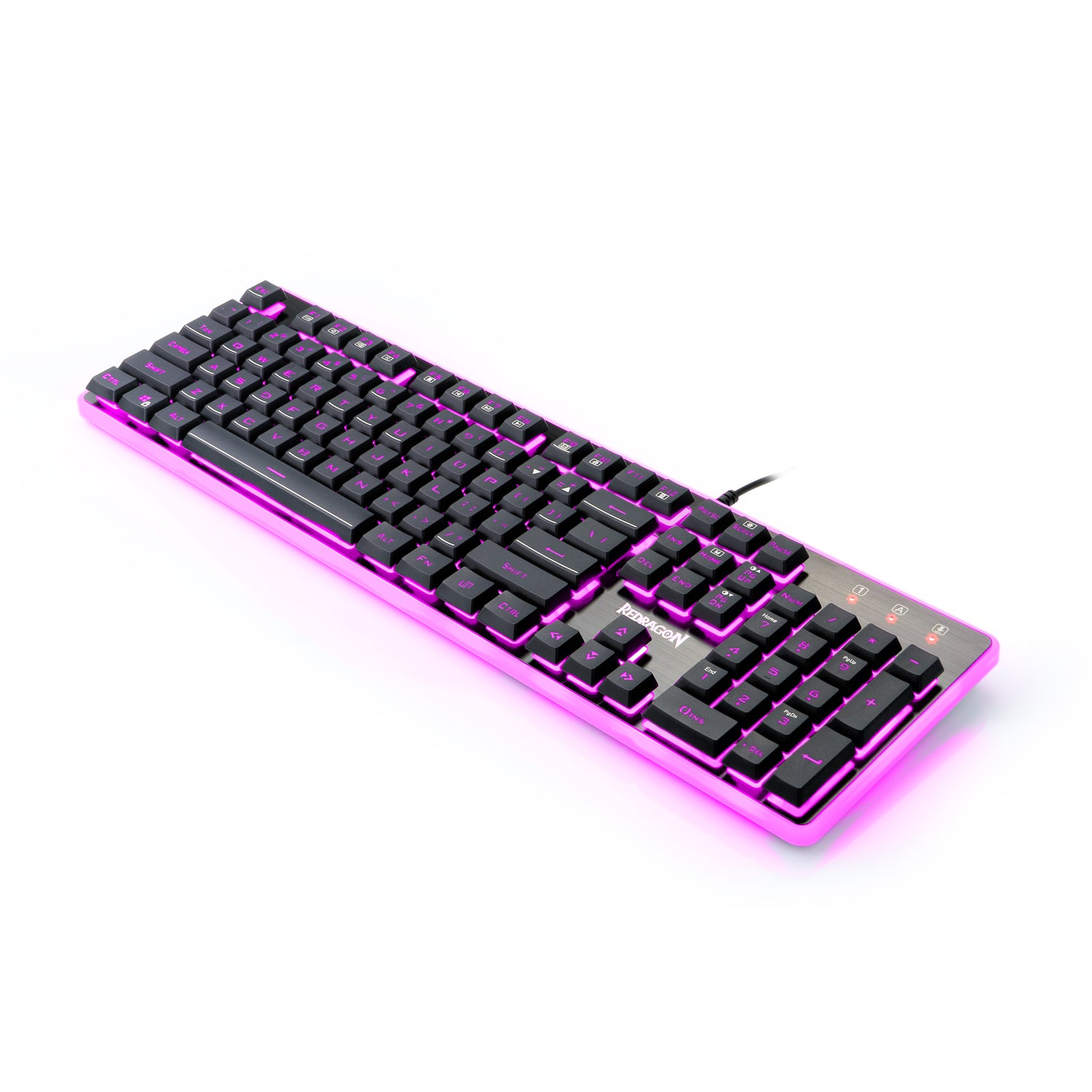 Keyboard Gaming Redragon K509 DYAUS Lampu Latar 7 Warna