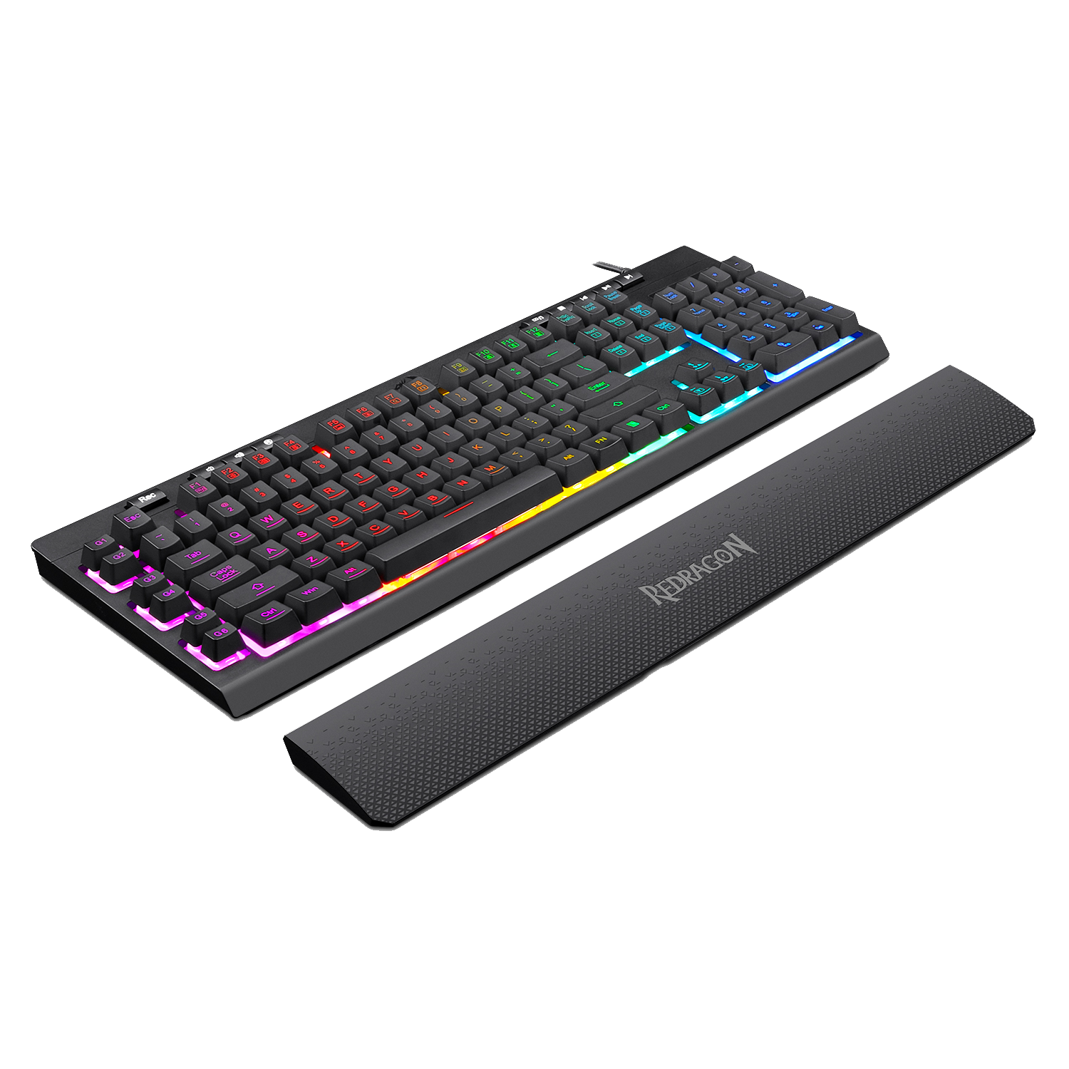 Redragon K512 SHIVA RGB Membrane Gaming Keyboard with Multimedia Keys