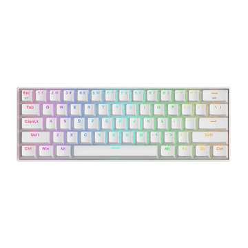Keyboard Mekanik Nirkabel RGB Kompak 60% Redragon K530 PRO Draconic, Keyboard Gaming Bluetooth 5.0 TKL 61 Tombol