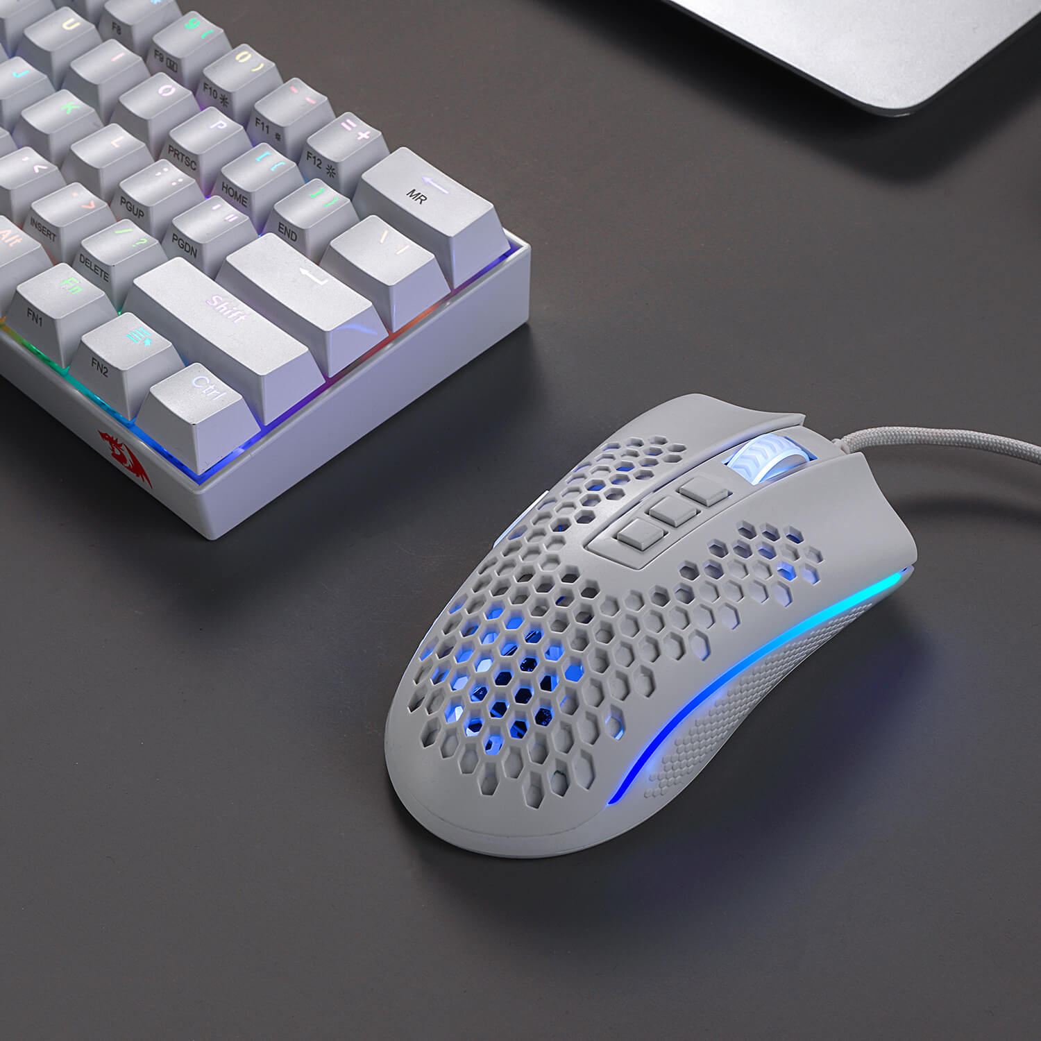 Redragon K530 60% RGB Keyboard Mekanik Nirkabel M808 Ringan Bundel Mouse Gaming RGB