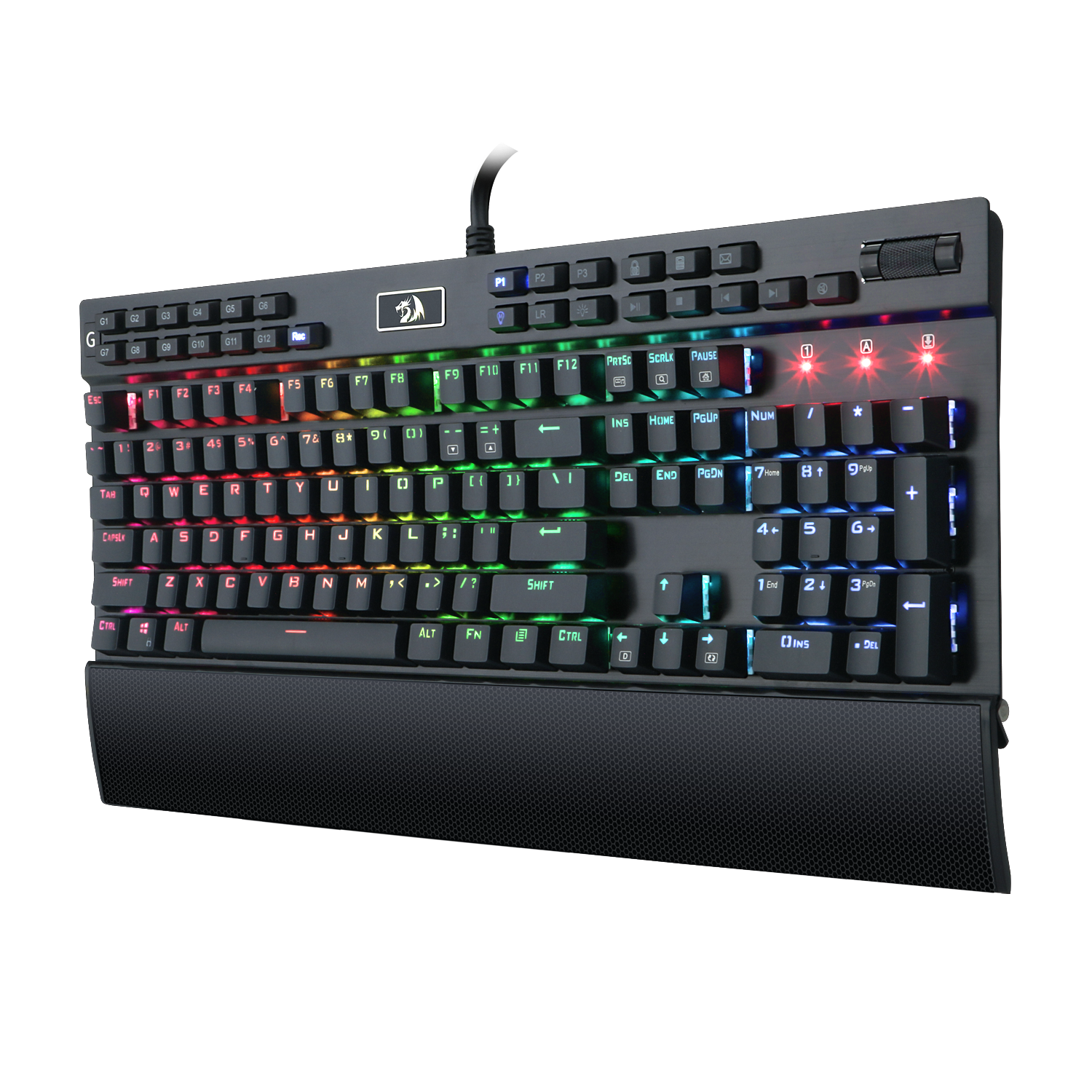 Keyboard Mekanik Backlit LED RGB Redragon K550 RGB Yama 131 Tombol