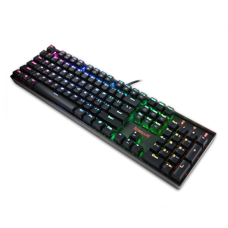 Redragon K551RGB MITRA Papan Ketik Mekanik dengan Lampu Latar RGB dan Sakelar Biru