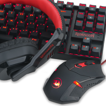 Redragon K552-BB - PAKET HEMAT GAMER PC
