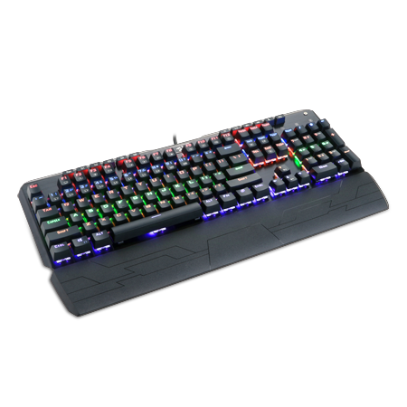 Redragon K555-R INDRAH Keyboard Gaming Mekanik Lampu Latar LED Pelangi