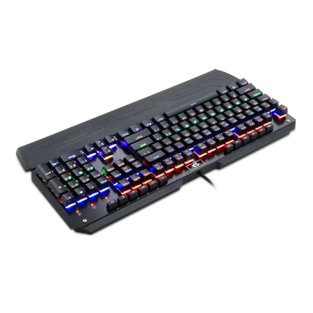 Redragon K555-R INDRAH Keyboard Gaming Mekanik Lampu Latar LED Pelangi