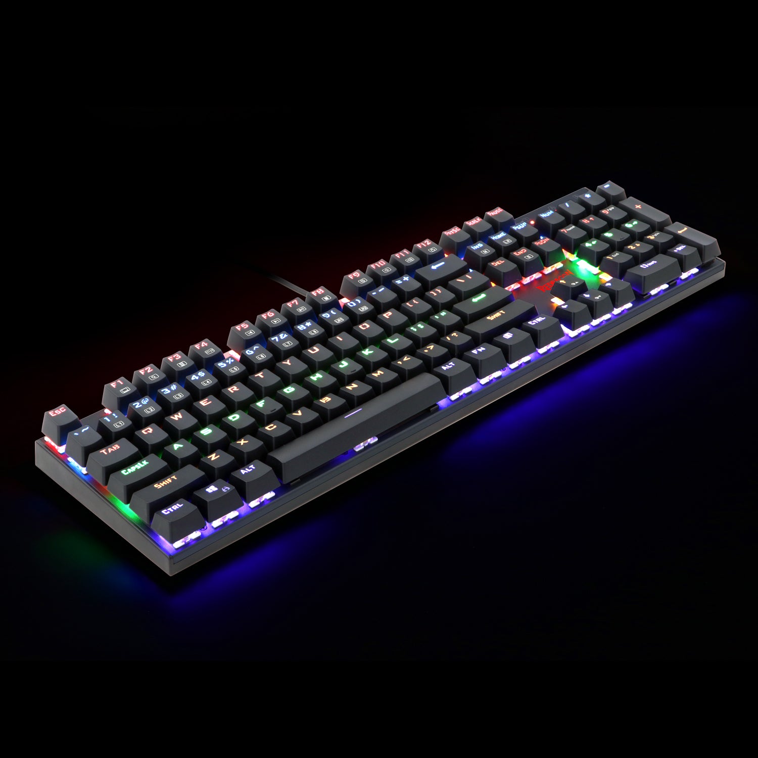 Keyboard Gaming Mekanis REDRAGON K565R RUDRA Lampu Latar Pelangi
